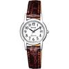 Reguno Solar Wristwatch KH4-815-10 Waterproof Leather Ladies Business Easy-to-Read Date Second Hand White Brown