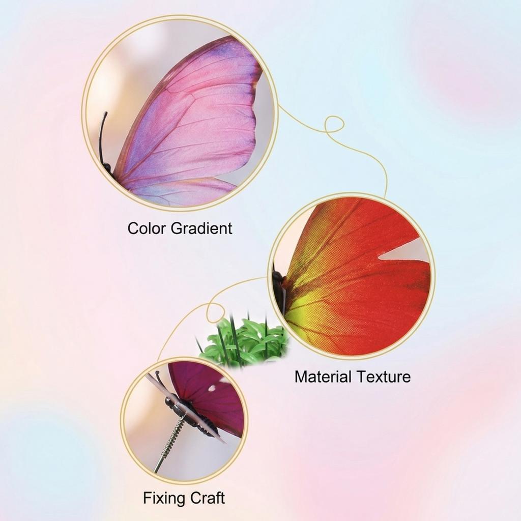 Simulated Butterfly Gardening Flower Arrangement Forest Decoration Butterfly Ornament