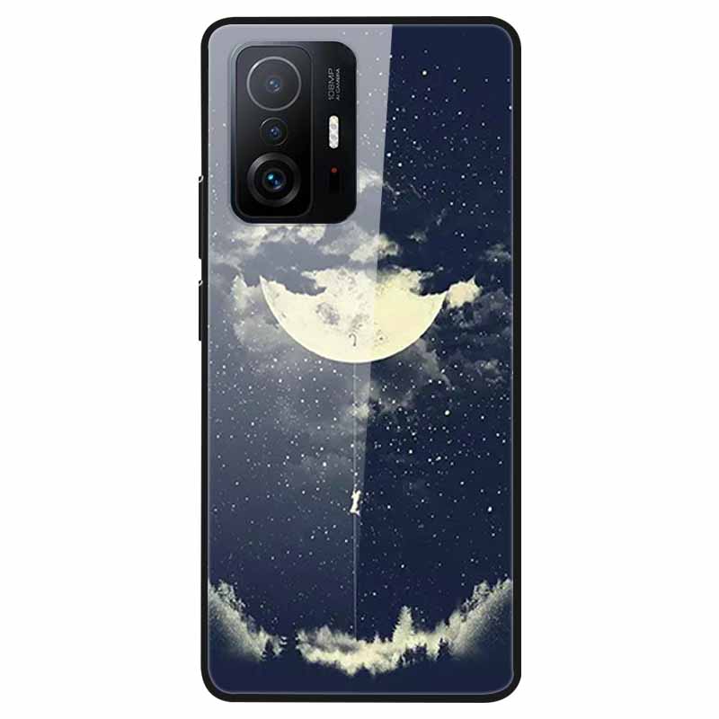 Tempered Glass Case For Xiaomi 11T Cover 6.67 Cool Bumper Hard glass Case For Xiaomi 11T Pro Case Mi 11T Pro Mi11T Capa Shells