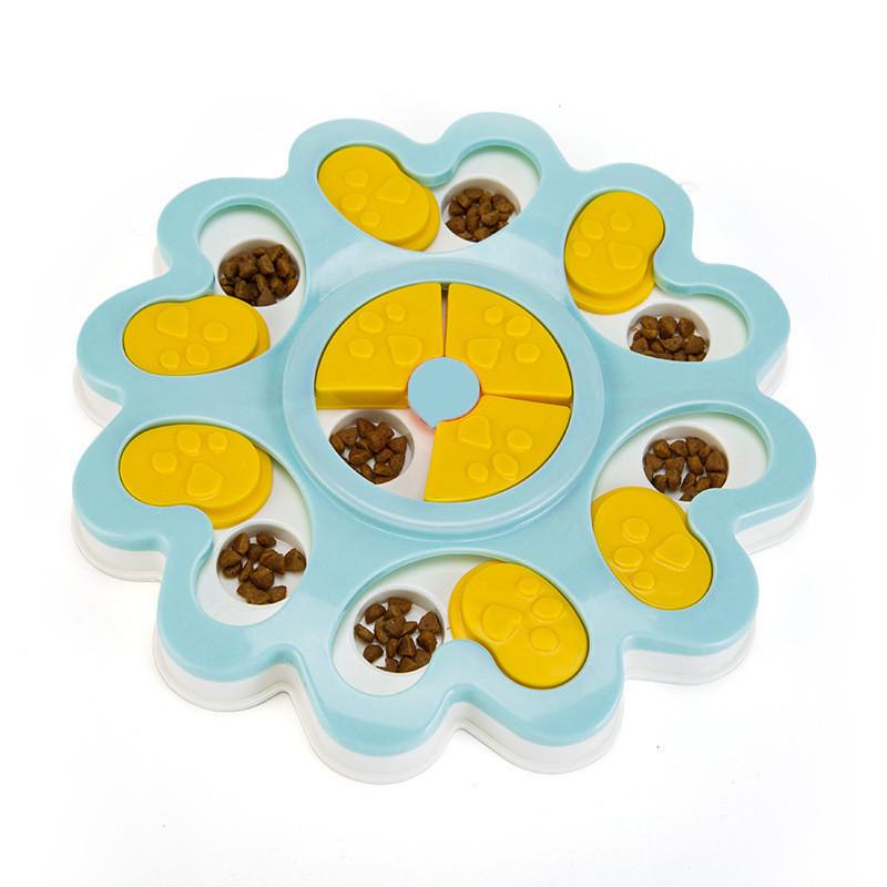 

Puppy Dispenser Dog Toys Dog Food Puzzle Toys Bowl Puppy Feeder синий