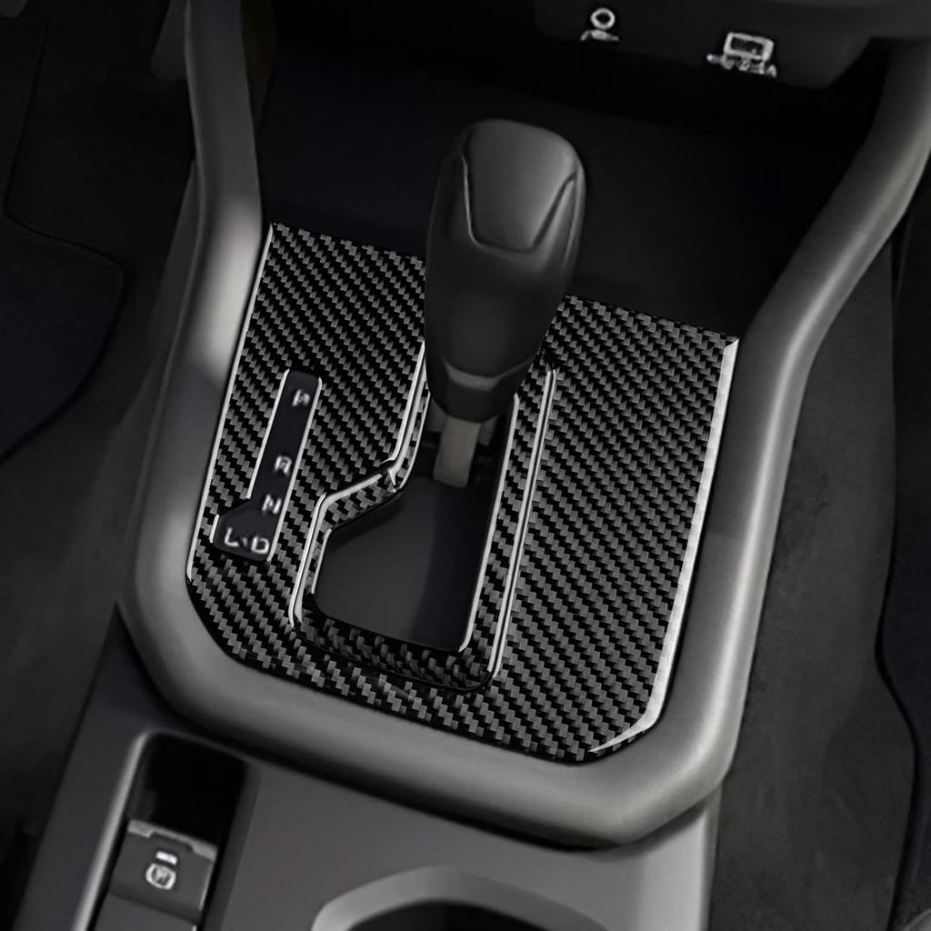 AIRSPEED for Subaru Forester 2025 2026 Soft Carbon Fiber Gear Shift Panel Cover Center Console Interior Trim Black, General Version