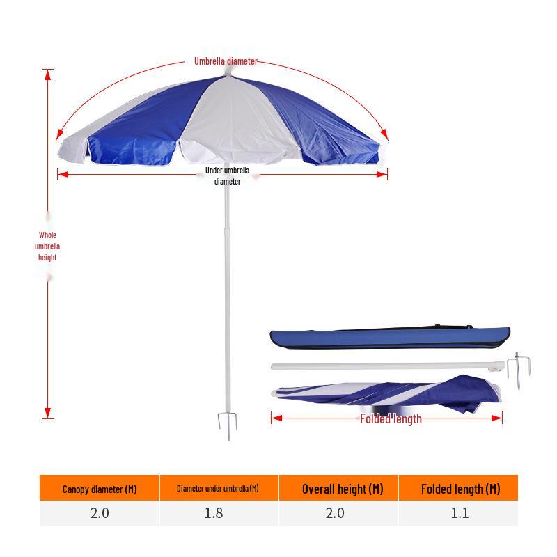 Telescopic Outdoor Measuring Umbrella for Sports and Meteorological Surveys Survey Umbrella