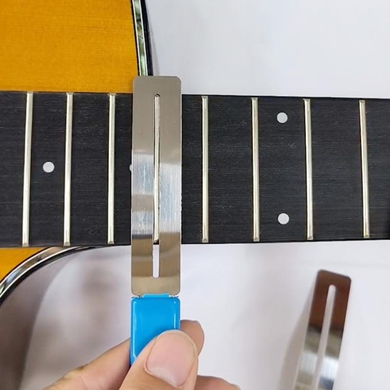 3Pcs Stainless Steel Guitar Fretboard Protector Fretboard Protective Shims Metal Fretboard Guard Repairing Tool Enduring