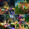 Outdoor Lights Solar Lawn Lamp Garden Lamp LED Wind-driven Firefly Ground Plug Lamp for Garden Lawn Landscape Holiday Light