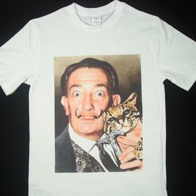 Salvador Dali Ocelot White T Shirt Sizes Available S 5Xl