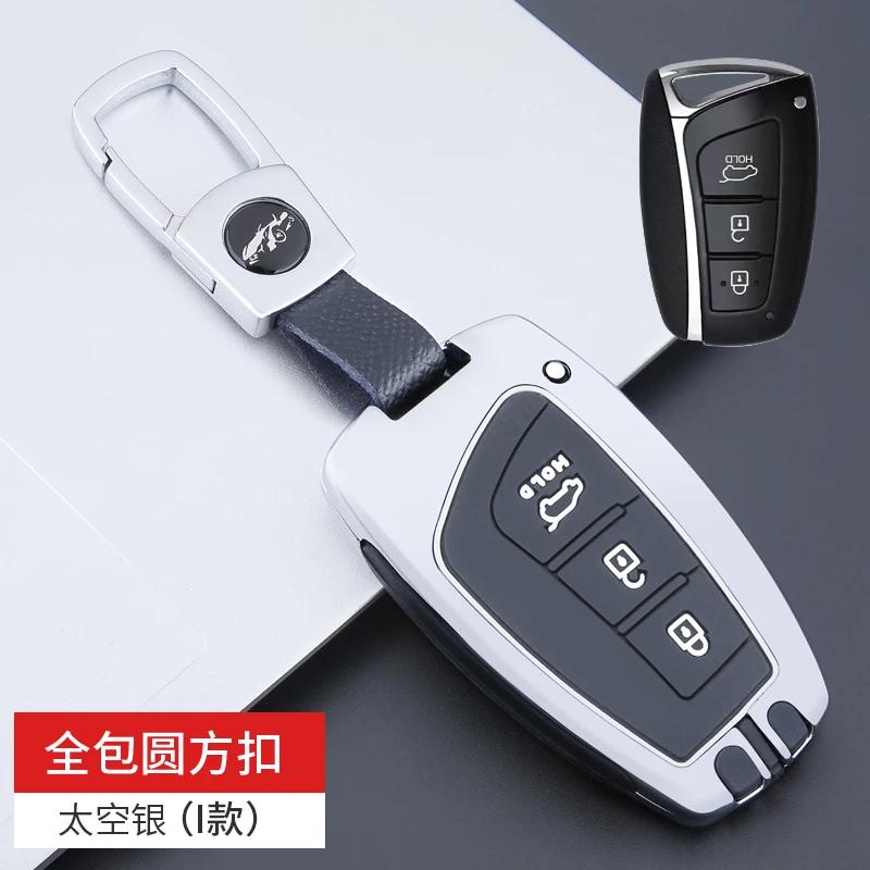 Car Key Case Cover for Hyundai Grand Santa Fe 3 DM Ix45 Ix35 Genesis DH Grandeur Azera HG Equus 2013 - 2016 Accessories