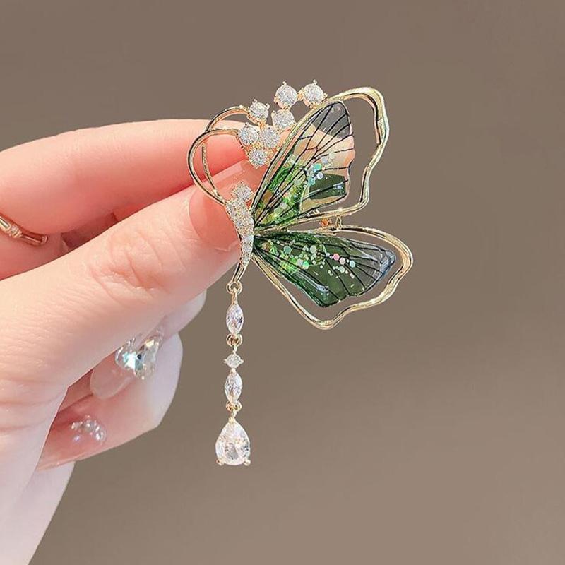 Lovely Birds Butterfly Cat Brooch For Women Pearl Rhinestone Trendy Animal Jewelry Coat Dress Lapel Pins Wedding Party Gifts
