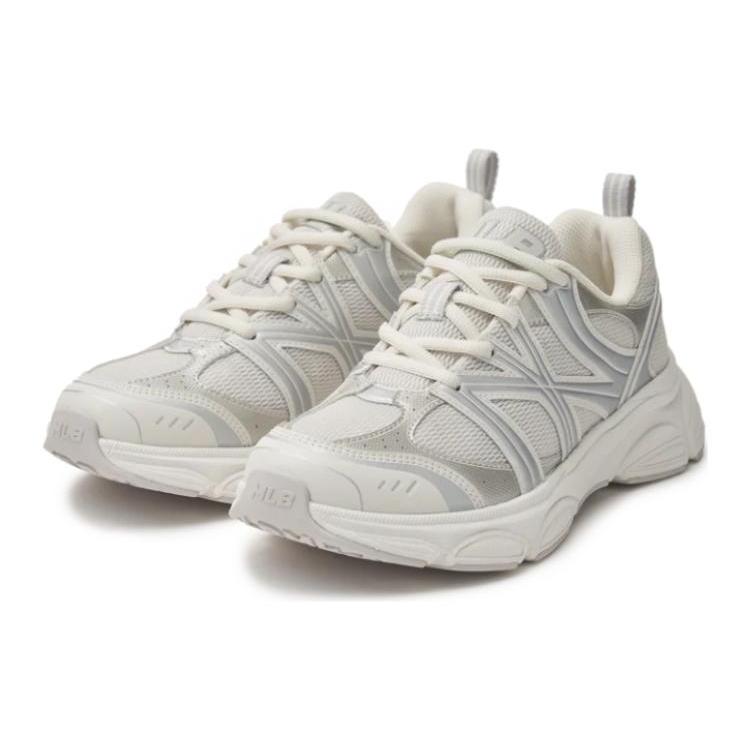 New MLB Chunky Runner Ace Runner Low Top Casual Running Shoes Unisex White 3ARNACE4N-50IVS