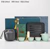 Travel Tea Set Quick Cup Portable Camping Outdoor Travel Brewing Tea Cup One Pot Three Cups Teapot