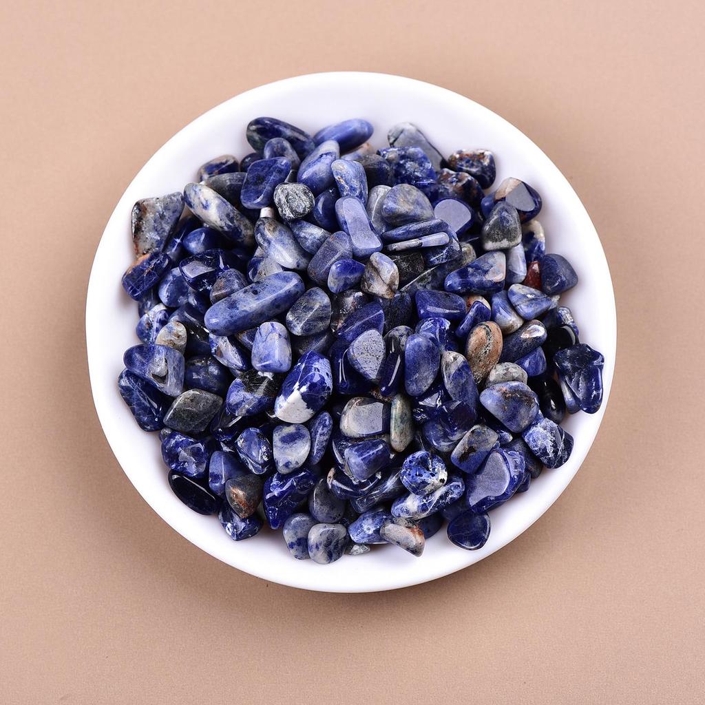 Blue Veined Stone Crushed Gems - Natural Crystal Ore for Decoration & Landscaping