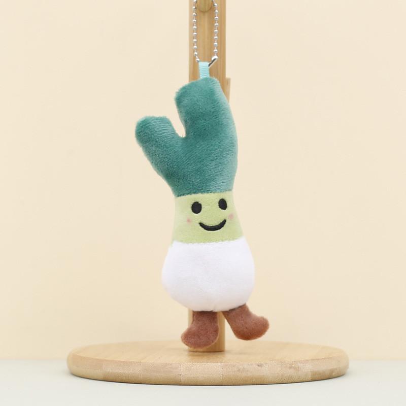 Adorable Plush Vegetable Keychain Soft Broccoli Pp Cotton Stuffed Toy Accessory