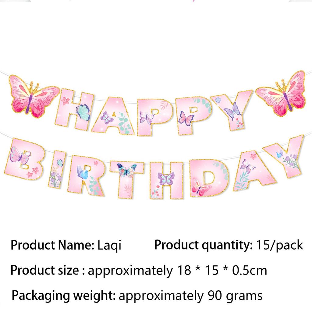 Pink Butterfly Spring Tea Party Tableware: Disposable Cups, Napkins & Banners