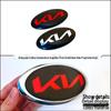 Emblemas de Carro Kia K2KX3K4KX5 Preto e Vermelho: Dianteira, Traseira, Grelha, Porta-malas, Volante