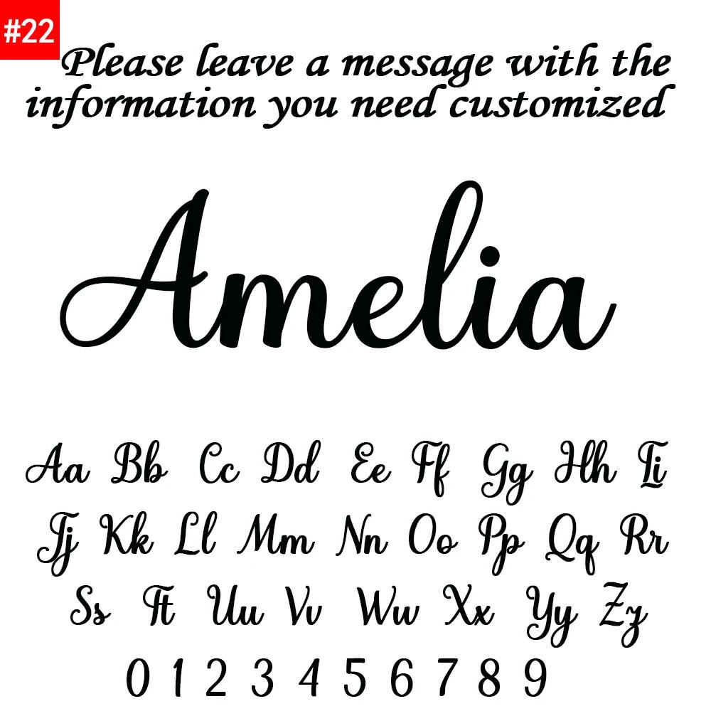Custom Name Long Pendant Earrings Personalized Chains Ear Studs Custom Stainless Steel Letter Name Earrings Wedding Gifts