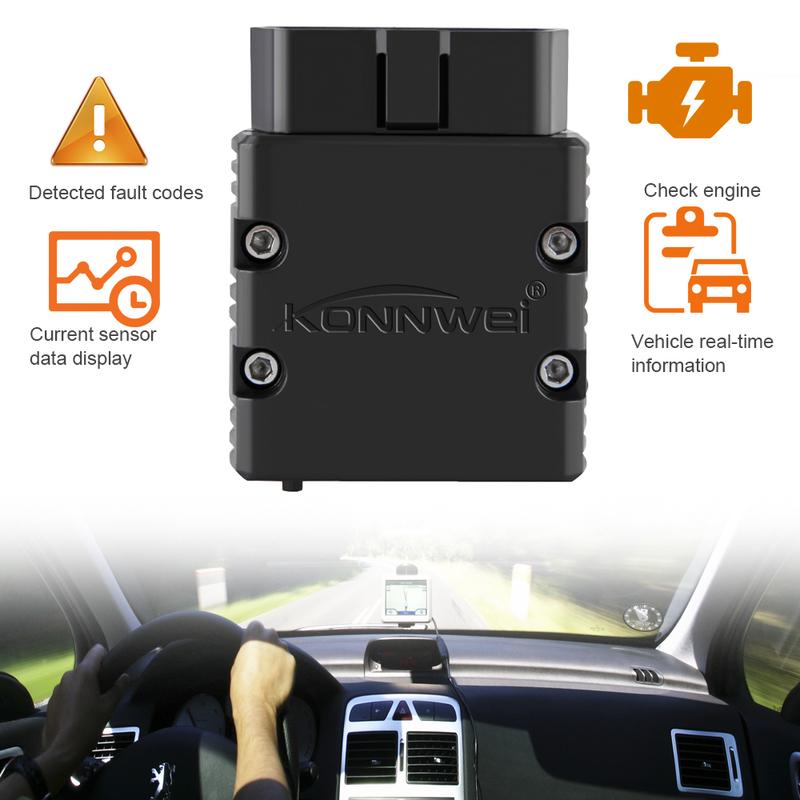 2026 KONNWEI KW902 ELM327 V1.5 Bluetooth 5.2 OBD2 Scanner Car Engine Diagnostic Code Reader for Android iOS Auto Scan Tool