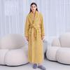 Women's and Men's Extra Long Plush Robe - Thickened Shu Cotton Fleece Bathrobe, Plus Size Homewear for Autumn and Winter