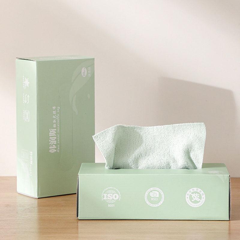 20pcs Scouring Pad Reusable Household Pump-type Lazy Absorbent Cloth Thickened Kitchen Dishwashing Cloth Microfiber