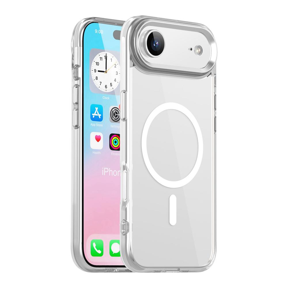 KEYSION Stoßfestes Transparentes Case für MagSafe für iPhone 17 17 Air Weiches TPU+PC Magnetisches Kabelloses Laden Telefon HD Klare Hülle
