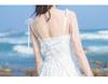2026 Summer Women's Petite A-line Beach Dress with Tassel Spaghetti Straps