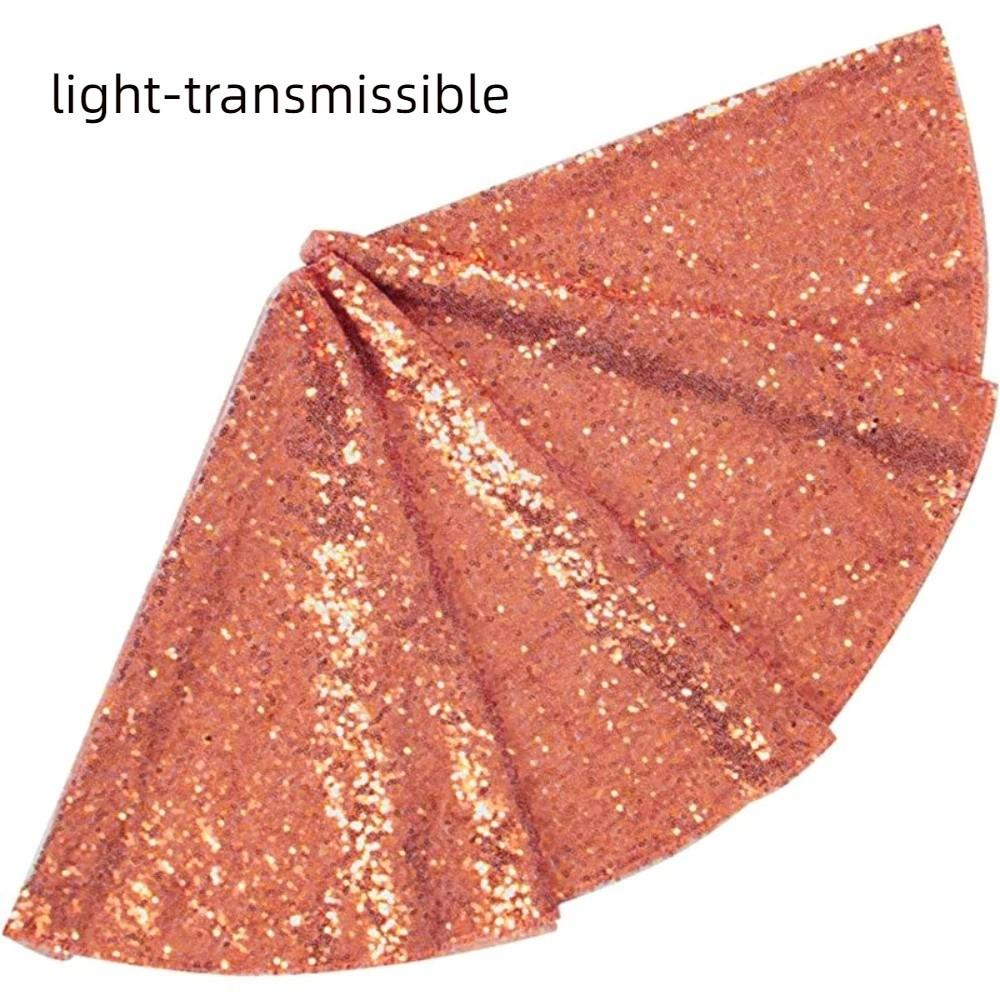 60/90/120cm Sequins Christmas Tree Skirts Glitter Xmas Tree Foot Cover Christmas Tree Mat Birthday