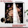 Set Of 2 Flat Printing Curtains Without Rod Floral Elegance Butterflies New Yearfestival Popular Drapes Curtain Made Polyester