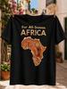For Allseason Africa With Patterned Orange Brown Continent And Decorative Ethnic Inspired Artwork Unisex All Tshirt