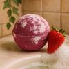 Bath Bomb Strawberry Pavlova Jumbo Red And White