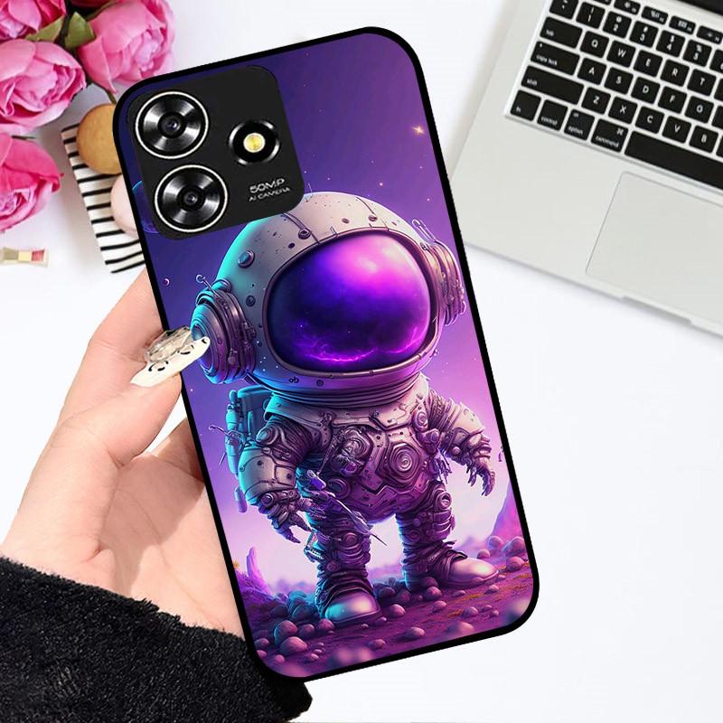 Etui Dla ZTE Blade V50 Smart Uroczy Astronauta Modne Odporne Na Wstrząsy Miękki Zderzak Dla ZTE V50 Wzór 4G Etui Dla ZTE Axon 50 Lite