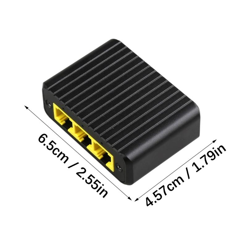 TXE367 Unmanaged Networking Switcher 4x RJ45 Port 10/100/1000Mbps Auto Negotiation IEEE802.3 Standards