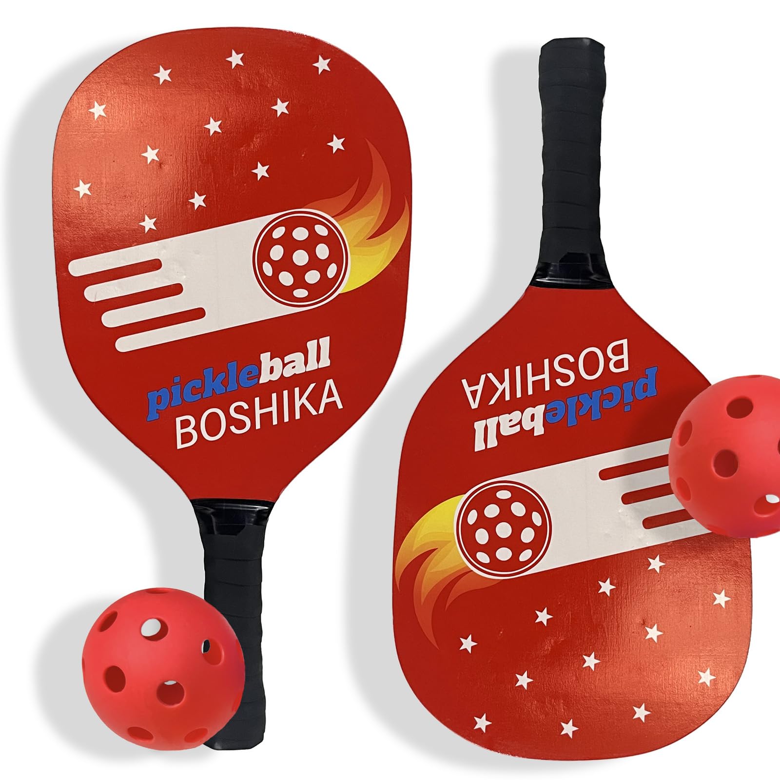 

Деревянный набор для пиклбола TakaraSumi для включает 2 ракетки 2 мяча Хранение Легкий Для игры в помещении и на открытом воздухе Прочная ракетка Игра для развлечения с семьей и