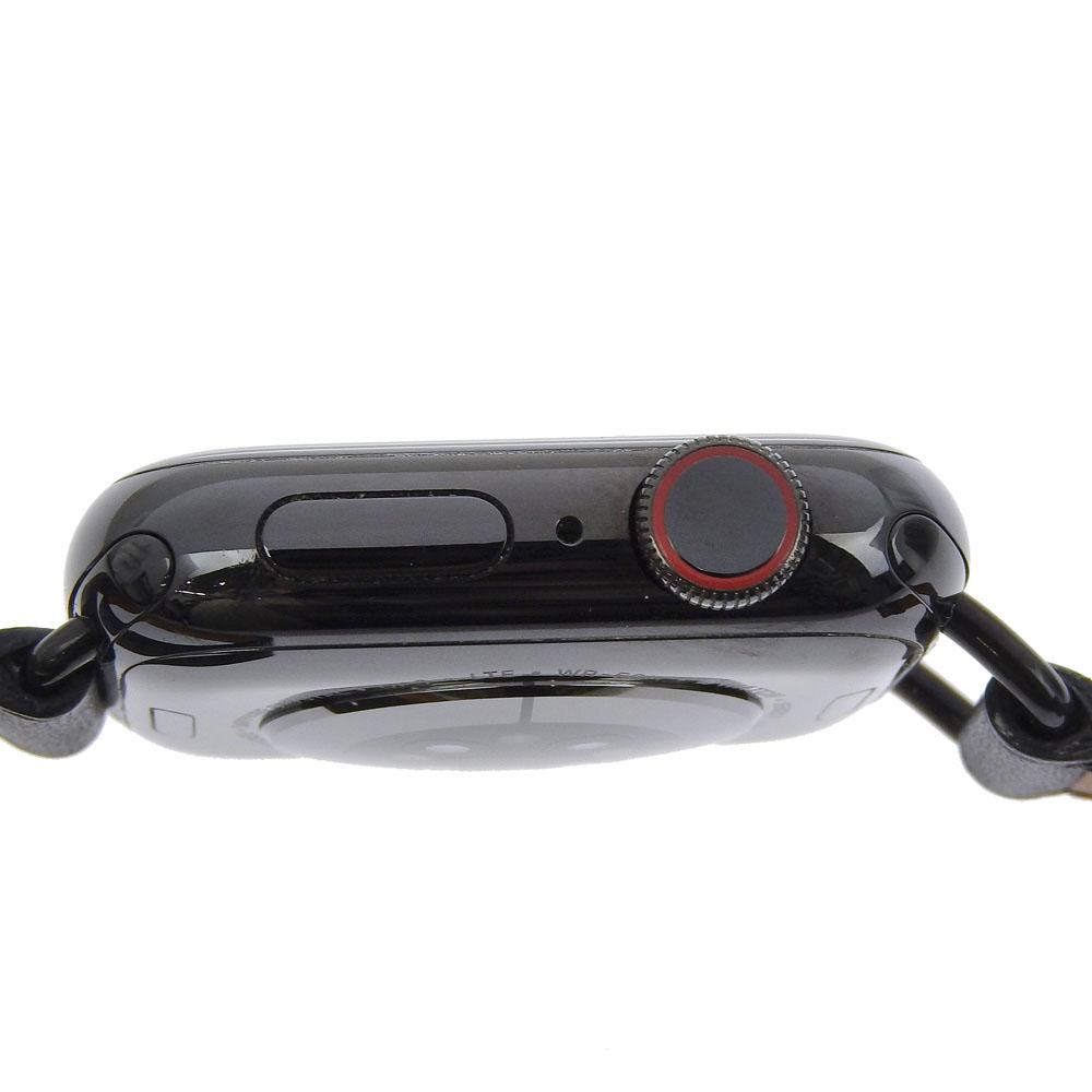 HERMES Apple Watch Collaboration Watches WR-50M series 7 GPS blackDial Stainless Steel/leather Smart watch Women Used