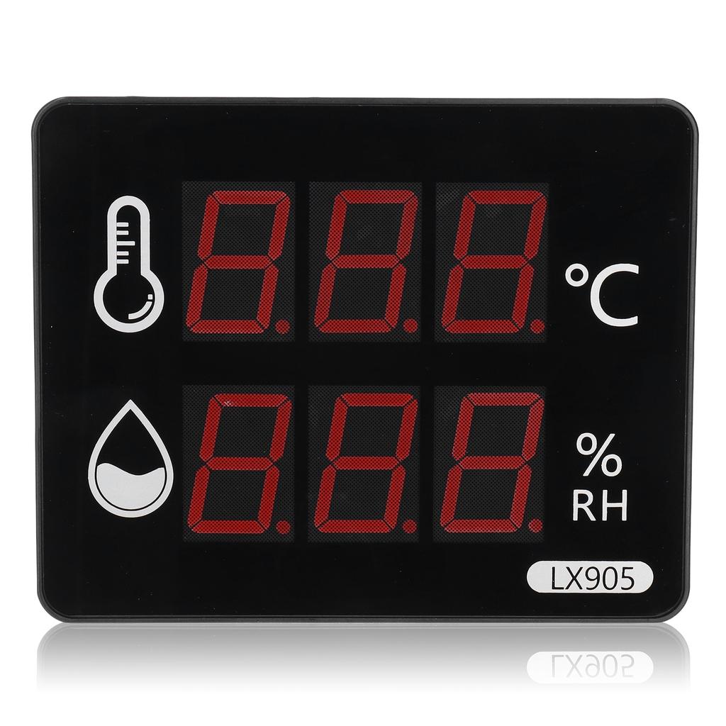 Termometer Hygrometer Temperatur Fuktighetsmätare LED Digital Display
