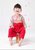 Baby Hakama Romper Coveralls Girls Japanese Style Formal Baby Shrine Visit 100 Days Celebration First Festival Includes Flower Decoration and Socks 90
