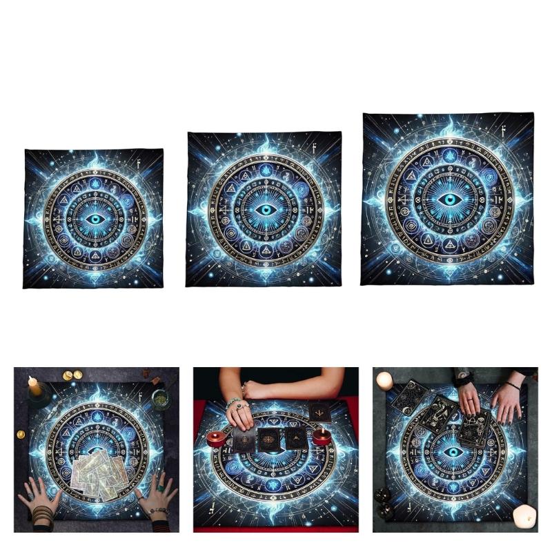 Practical Foldable Tarots Cloth Easy to Clean Velvets Divination Mat Fabric Texture Suitable for Spiritual Practices