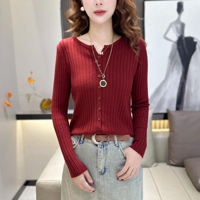 

Ancora Red Long-Sleeve Knit Cardigan with Ribbed Design L (62.5-75 kg)