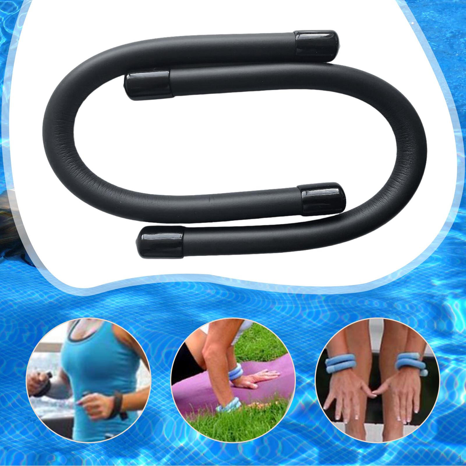 

2 Pieces Wrist Weight Ankle Wearable Fashionable Arm Weights Wristband for Exercise Jogging black