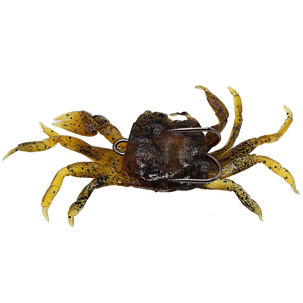 3 KS 10cm 30g Měkké rybářské návnady Krab Umělá návnada Měkká návnada na ryby s ostrým háčkem