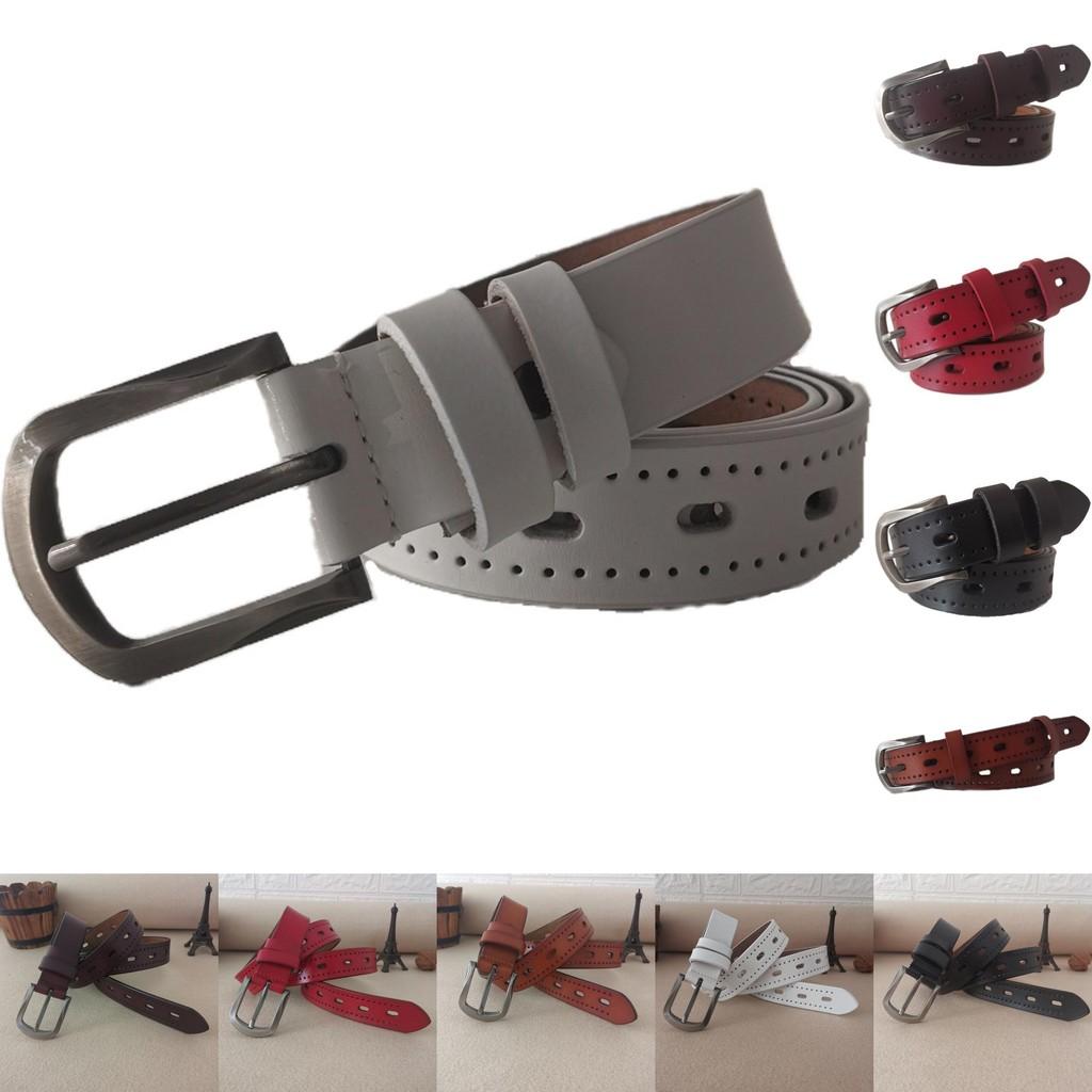 Fashionable Ladies Leather Waist Belt With Classic Pin Closure For Daily Wear