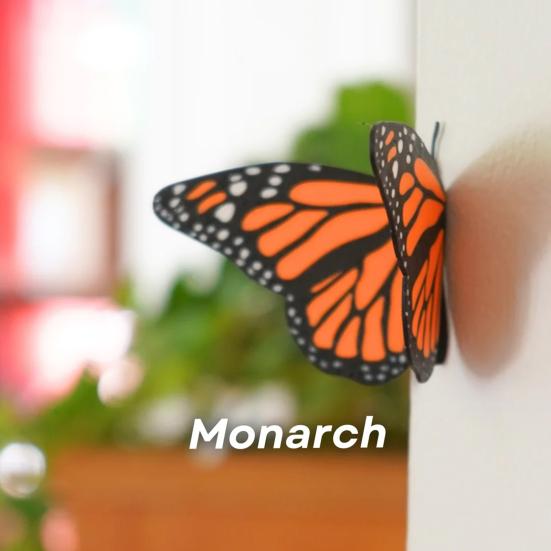 Yousheng 3D Printed Butterfly Refrigerator Magnet DIY Home Kitchen Locker Fridge Monarch Tiger Swallowtail Blue Butterfly Magnetic Decoration Ornament