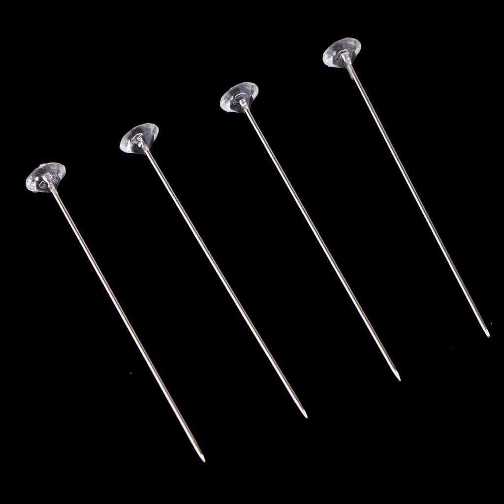 100 Diamante Crystal Pins For DIY Wedding Buttonholes Bouquet Florist Craft 6mm