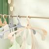 1Pc Foldable Plastic Clothes Hangers Foldable Design Clothes Drying Racks Magic Anti-Stretch One-Touch Space-Saving Holders