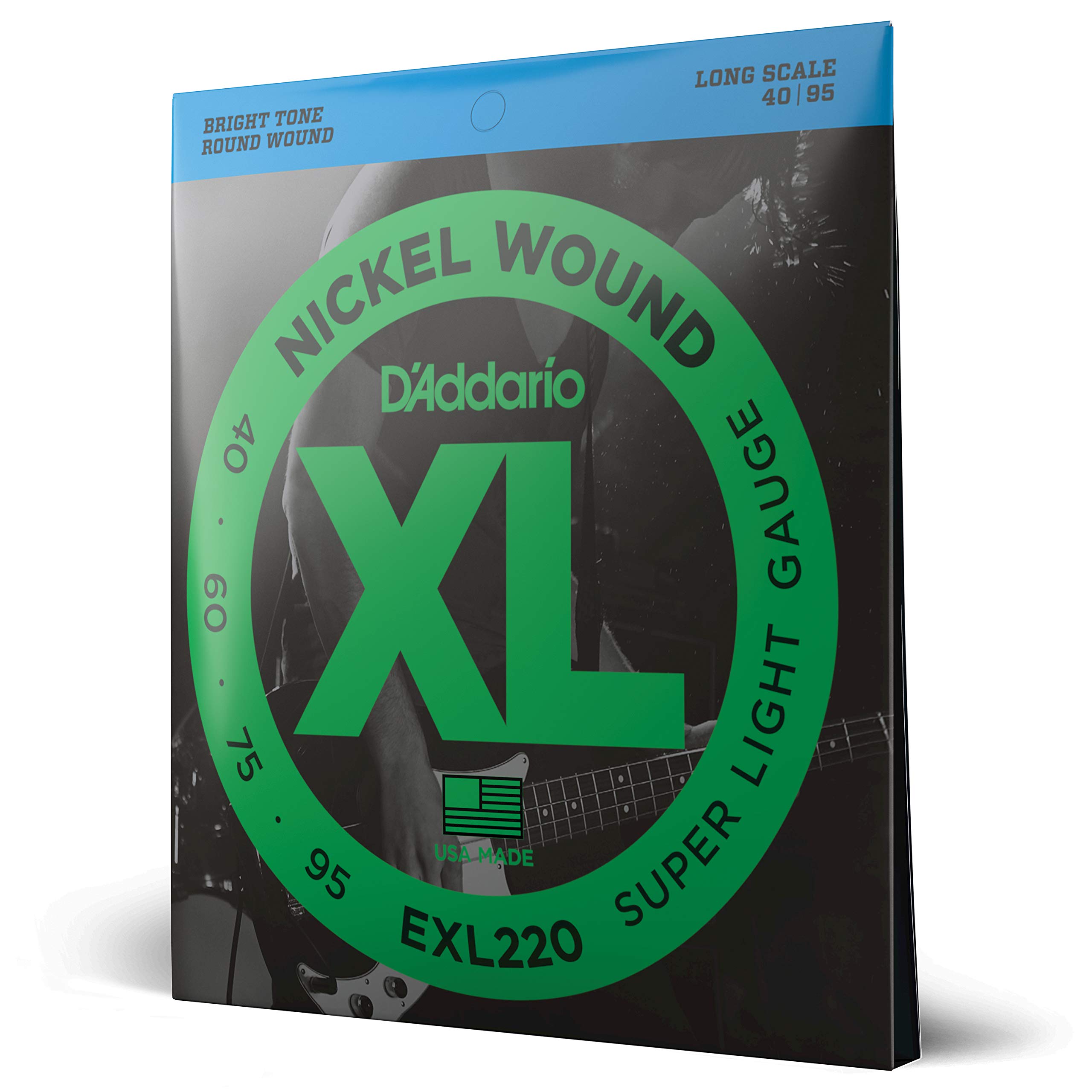 

Nickel Long Scale EXL220 Bass Strings D Addario .040-.095