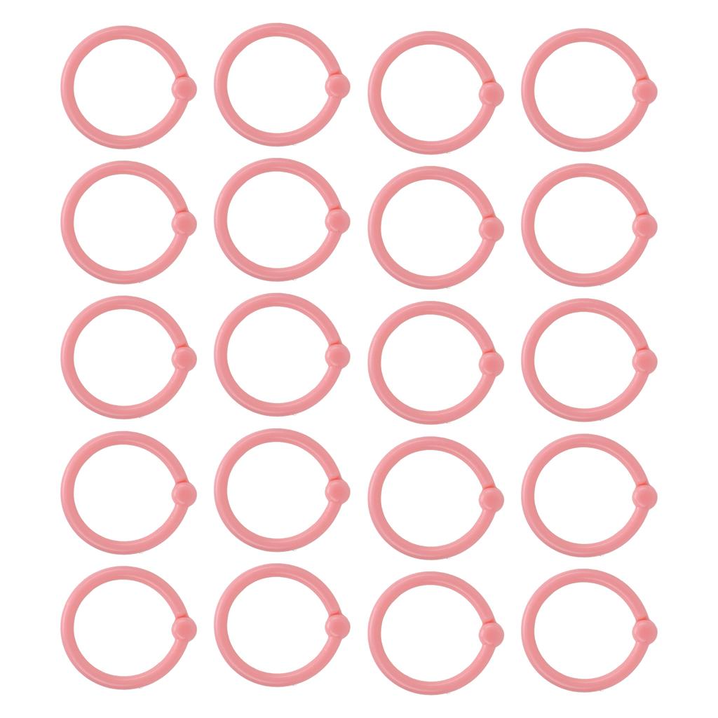 40 Pcs Rings Multifunction Multiple Colors Round Hole Loose Lf Paper Single Rings