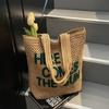 Large Capacity Tote Straw Bag New Summer Fashion Shoulder Straw Bag Woven Bag Women's Seaside Vacation Beach Bag