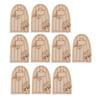 10pcs Unfinished Doors DIY Craft Door Supplies Home Decor