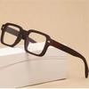 Europe and America Fashion Square Transparent Anti Blue Light Reading Glasses Men Women Vintage Simple Style Presbyopia Eyeglasses