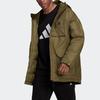 Adidas Outdoor Sports Hooded Down Jacket Men Outerwear Olive-Green H61734