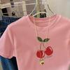 Summer Loose Women's T-Shirt High Quality O Neck Letter Pattern Short Sleeve Women's Fallow Wear Short Sleeve T-Shirt CCXX197