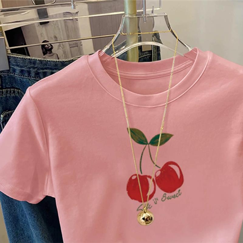 Summer Loose Women's T-Shirt High Quality O Neck Letter Pattern Short Sleeve Women's Fallow Wear Short Sleeve T-Shirt CCXX197