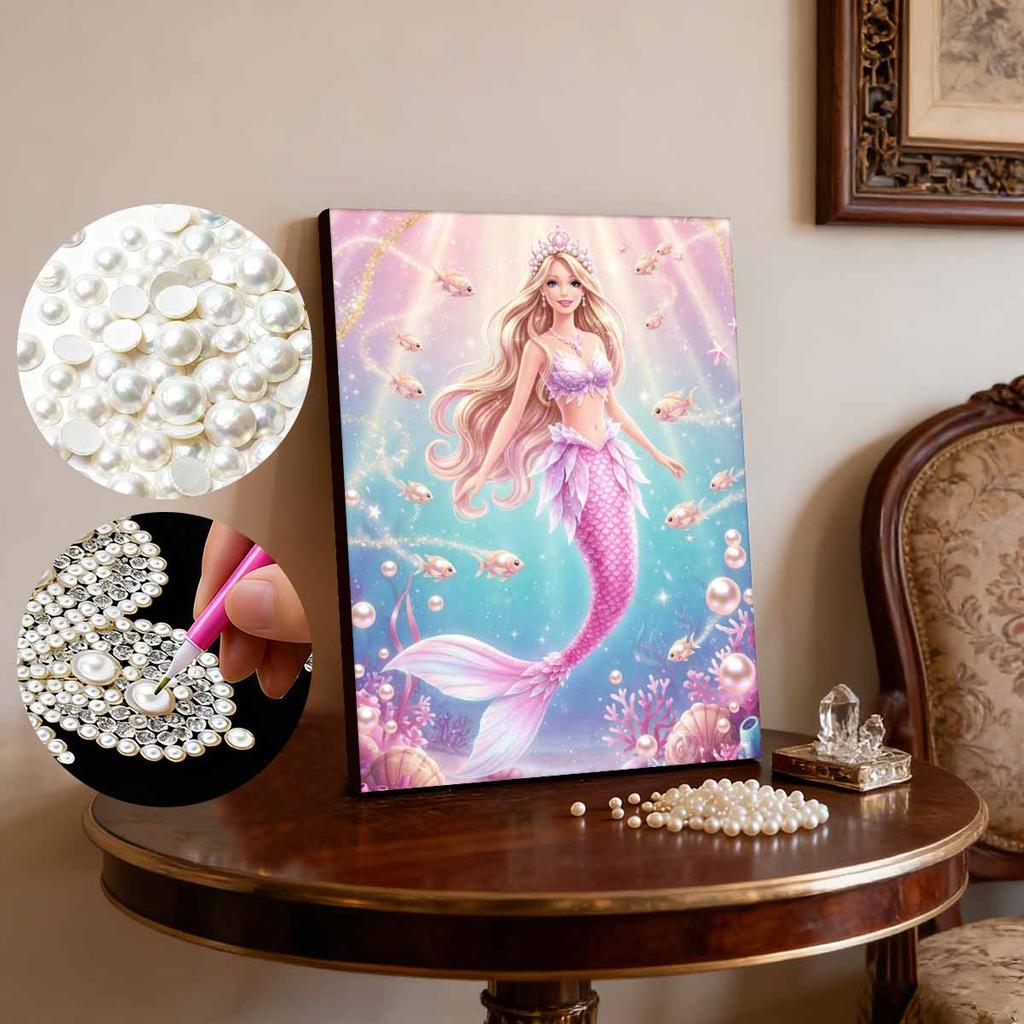 Disney Little Mermaid Ariel Series Pearl Pattern Decorations, Featuring Pearl Patterns On Them Are Very Suitable for Use As Home Decorations